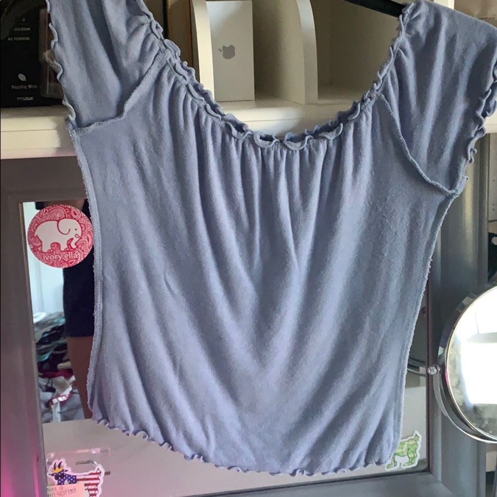 Forever 21 blue crop top